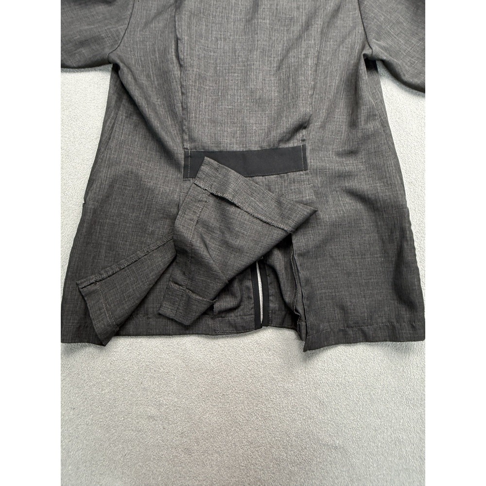 Lot of 3 Cintas Women's Small Gray Zip Front Scrub Jackets Medical Uniform Tops - Picture 6 of 7